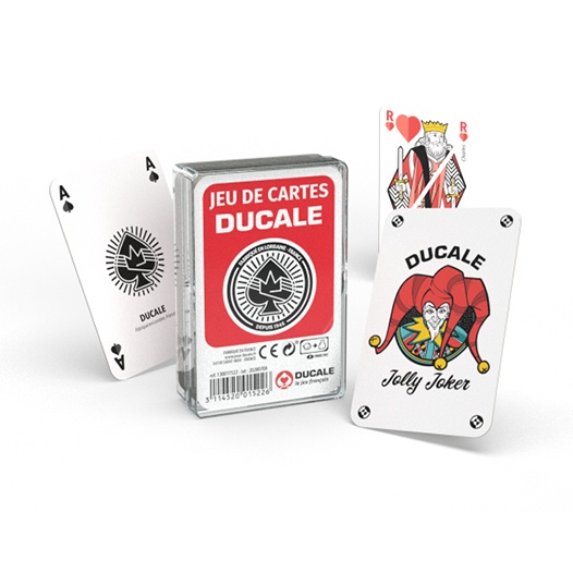 DUCALE DE LUXE – Dos Odéon – jeu de 54 cartes cartonnées plastifiées