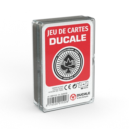 Jeu de 54 cartes Qualité Premium - Rouge - Ducale - Acheter vos Jeux de  société en famille & entre amis - Playin by Magic Bazar
