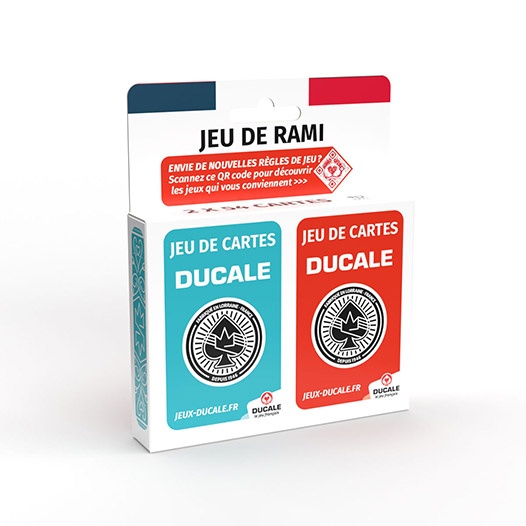 najayco Lot de 2 paquet de cartes Rouge et Bleu - Jeux de Cartes