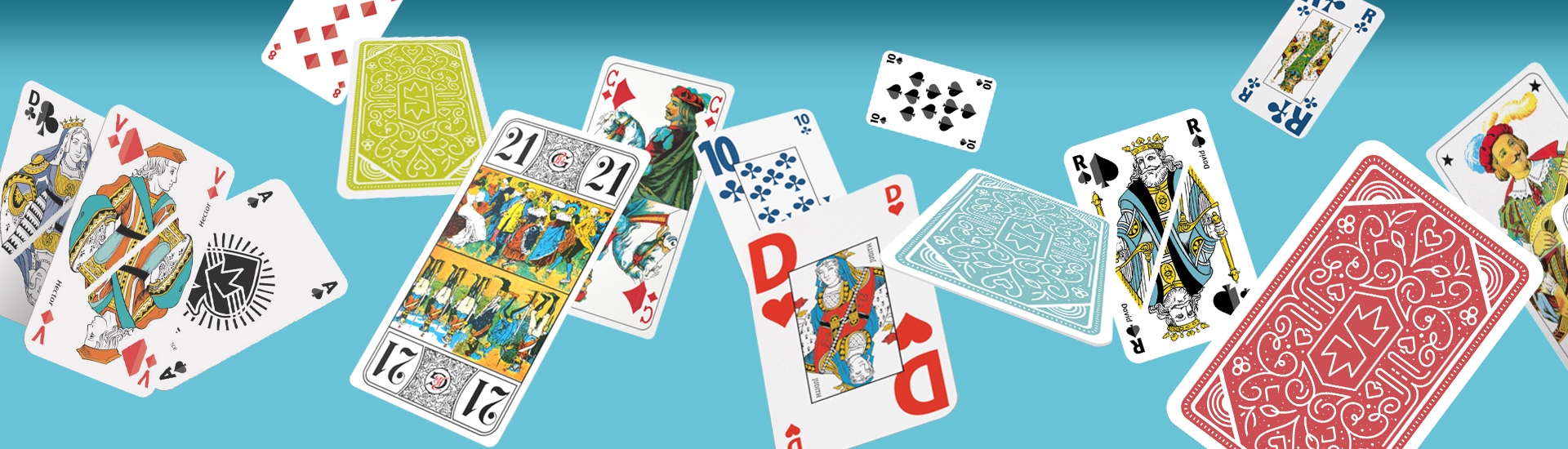 Composition D Un Jeu De 32 Cartes Jeu de Belote, 32 cartes dans boîte plastique | La Ducale - Ducale