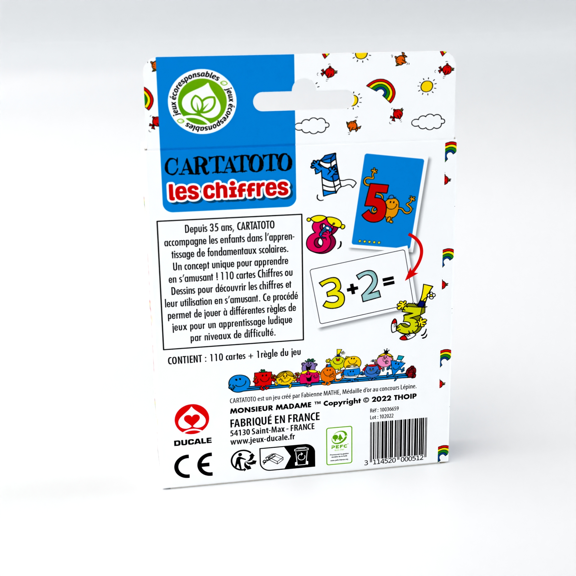 Cartatoto anglais - jeu de carte éducatif - France cartes - Ducale